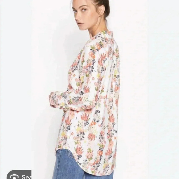 EQUIPMENT NWT Signature Essential Silk Button Front Shirt Blouse Floral Print S - Picture 3 of 8